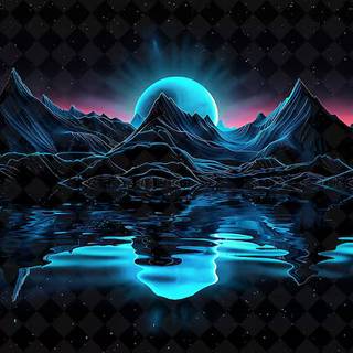 Galaxy feel mountain wallpaper