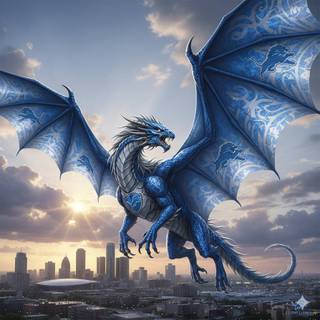 Detroit Lions Dragon