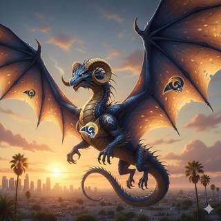 Los Angeles Rams Dragon