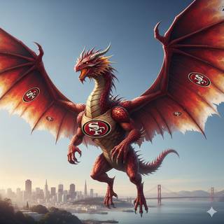 San Francisco 49ers Dragon