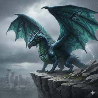 Seattle Seahawks Dragon
