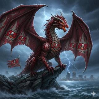 Tampa Bay Buccaneers Dragon