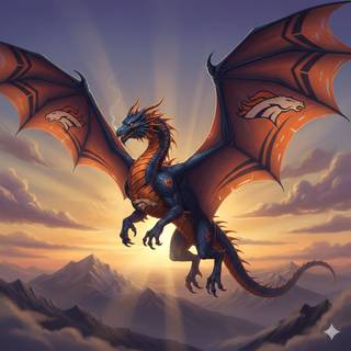 Denver Broncos Dragon