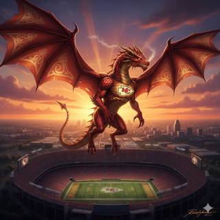Kansas City Chiefs Dragon