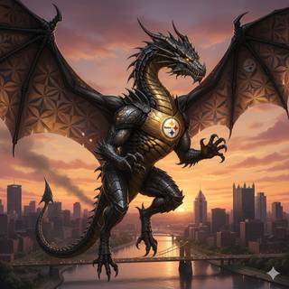 Pittsburgh Steelers Dragon