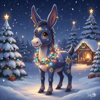 Fakemon Pokemon: Christmas Donkey
