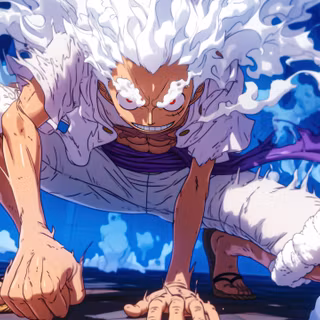 luffy Gear 5 - sun god nika | 4k