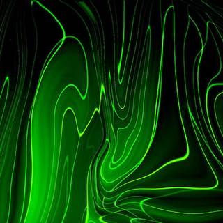 Green Liquid Line Wallpaper.