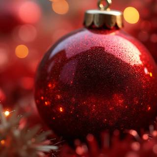 Red Xmas Ball