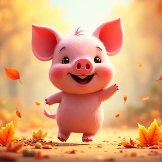 Cartoon Piglet