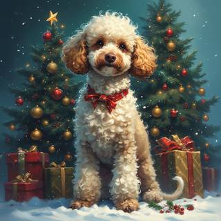 Christmas Poodle