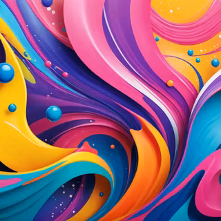 Colorful 3D Waves