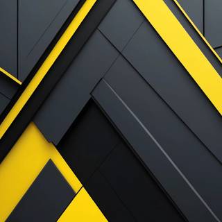 Yellow Black Abstract Background
