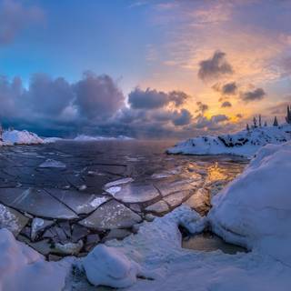 Lacul Ladoga din Rusia