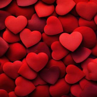 Red 3D Hearts