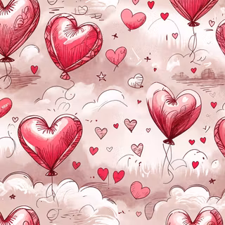 Love Sketched Background