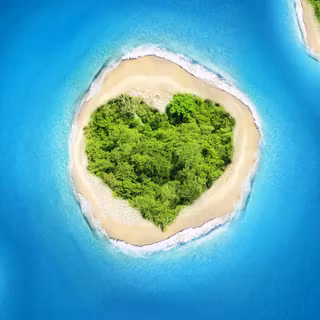 Heart Tropical Island