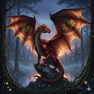 Chicago Blackhawks Dragon