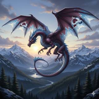 Colorado Avalanche Dragon