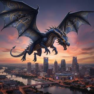 Nashville Predators Dragon
