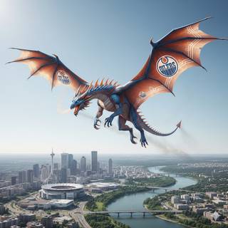 Edmonton Oilers Dragon