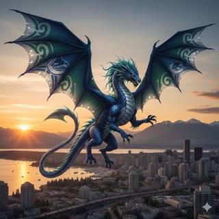 Vancouver Canucks Dragon