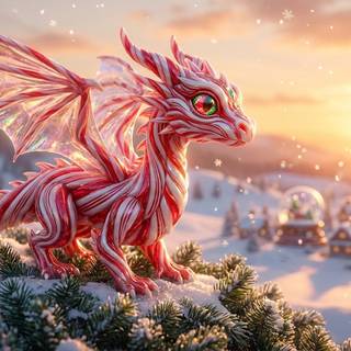 Candy Cane Dragon