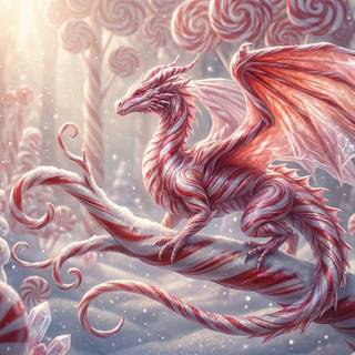 Peppermint Swirl Dragon