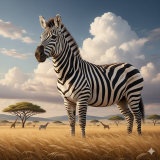 Giant Size Zebra