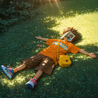 Anime Boy Sleeping Outdoors