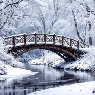 Beautiful Winter Bridge