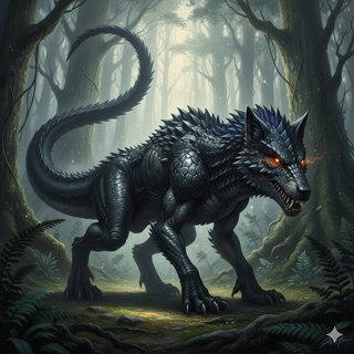 Dinosaur Black Wolf