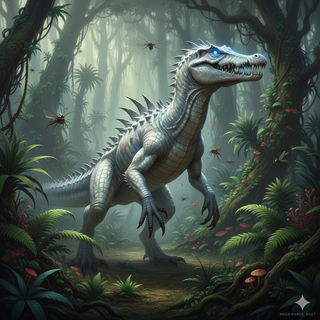 Dinosaur White Crocodile