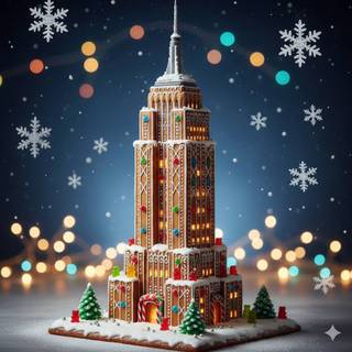 Gingerbread Empire State Building 