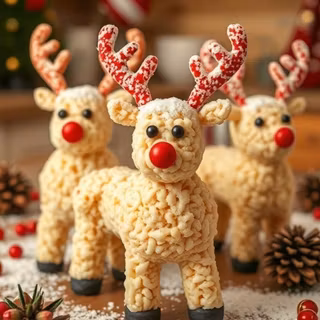 Rice Krispie Treats Reindeer