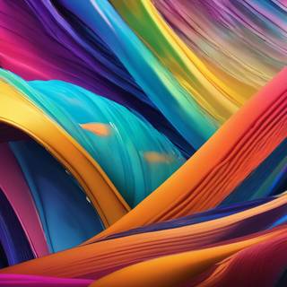 Colorful 3D Waves