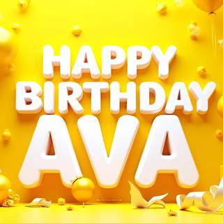 Ava Happy Birthday