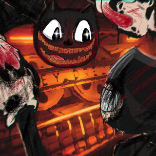 recreation of cartoon cat vs bendy