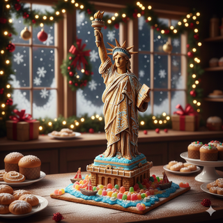 Gingerbread Statue of Liberty