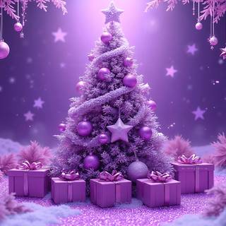 Purple Xmas Tree
