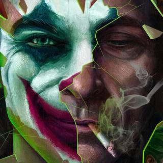 Joker Smoking Wallpaper