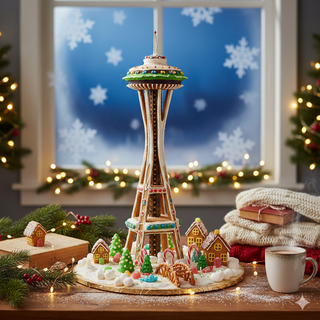 Gingerbread Seattle Space Needle