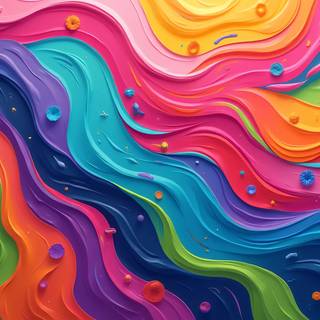 Colorful 3D Waves