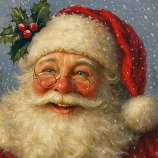Jolly Santa Claus Of Christmas Eve