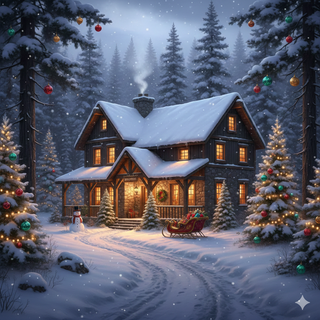 Christmas at a Cozy Farmhouse
