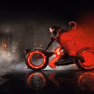 Tron Ares Lightcycle Bike
