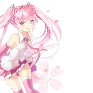 桜ミクの壁紙