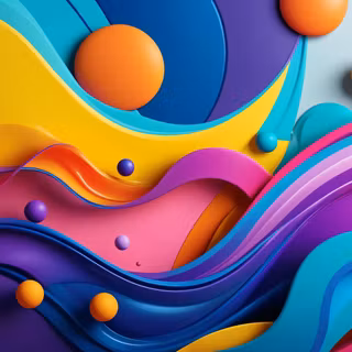 Colorful 3D Waves