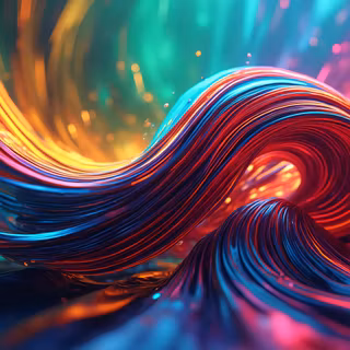 Colorful 3D Waves