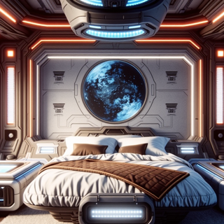 Futuristic Sci-Fi Bedroom